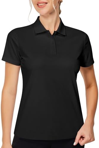 Short Sleeve Golf Polo in Black