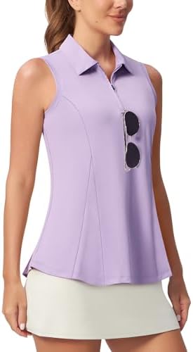 Sleeveless Peplum Polo in Lilac