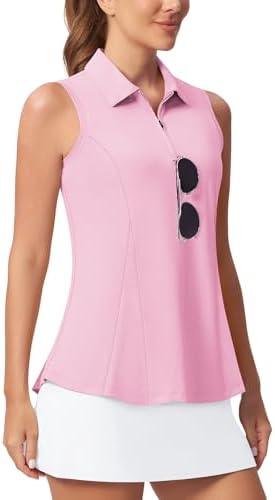 Sleeveless Peplum Polo in Pink